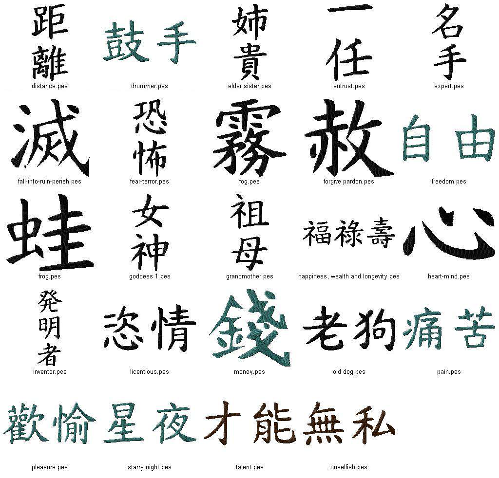 tattoo designs kanji and