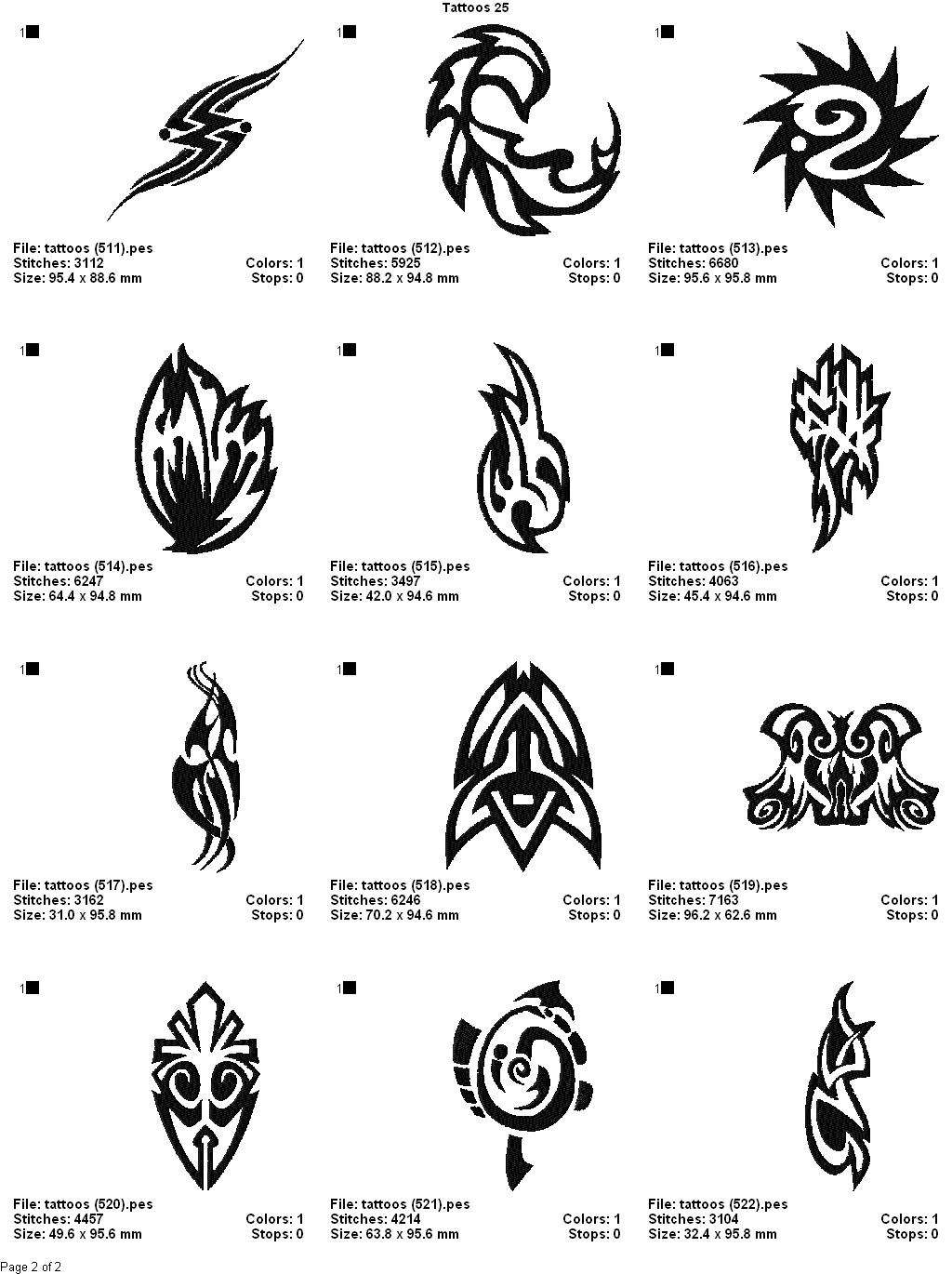 TATTOOS/ABSTRACT DESIGNS