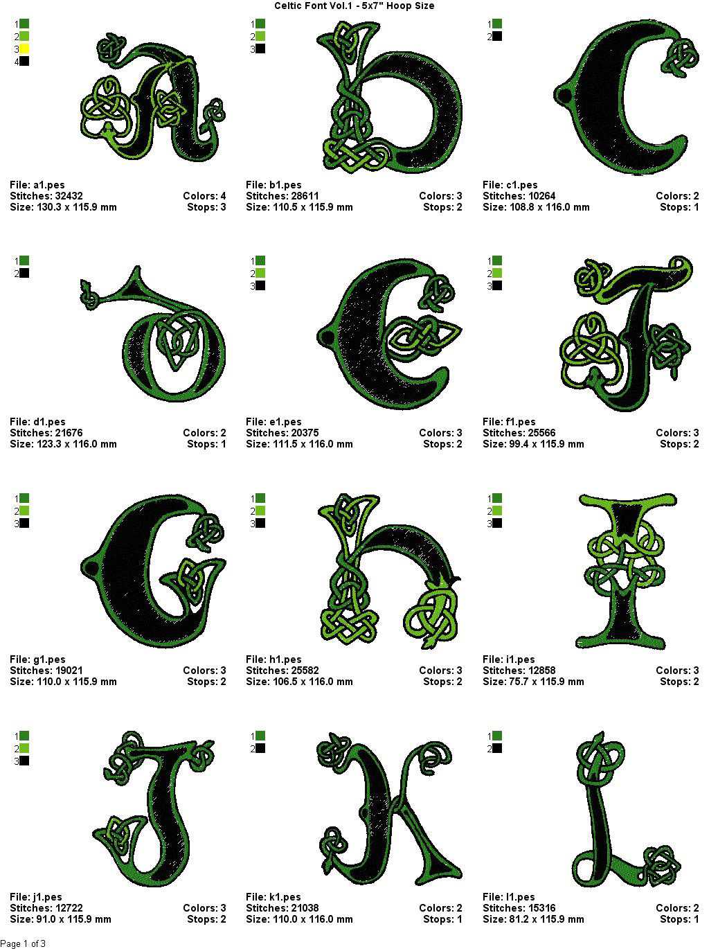 CELTIC FONT VOL