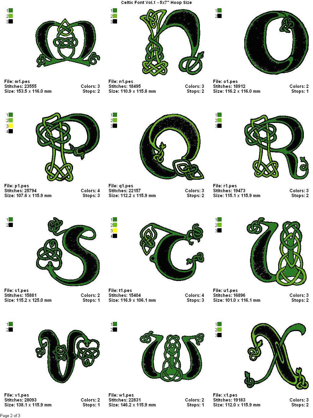 Designs CELTIC FONT VOL