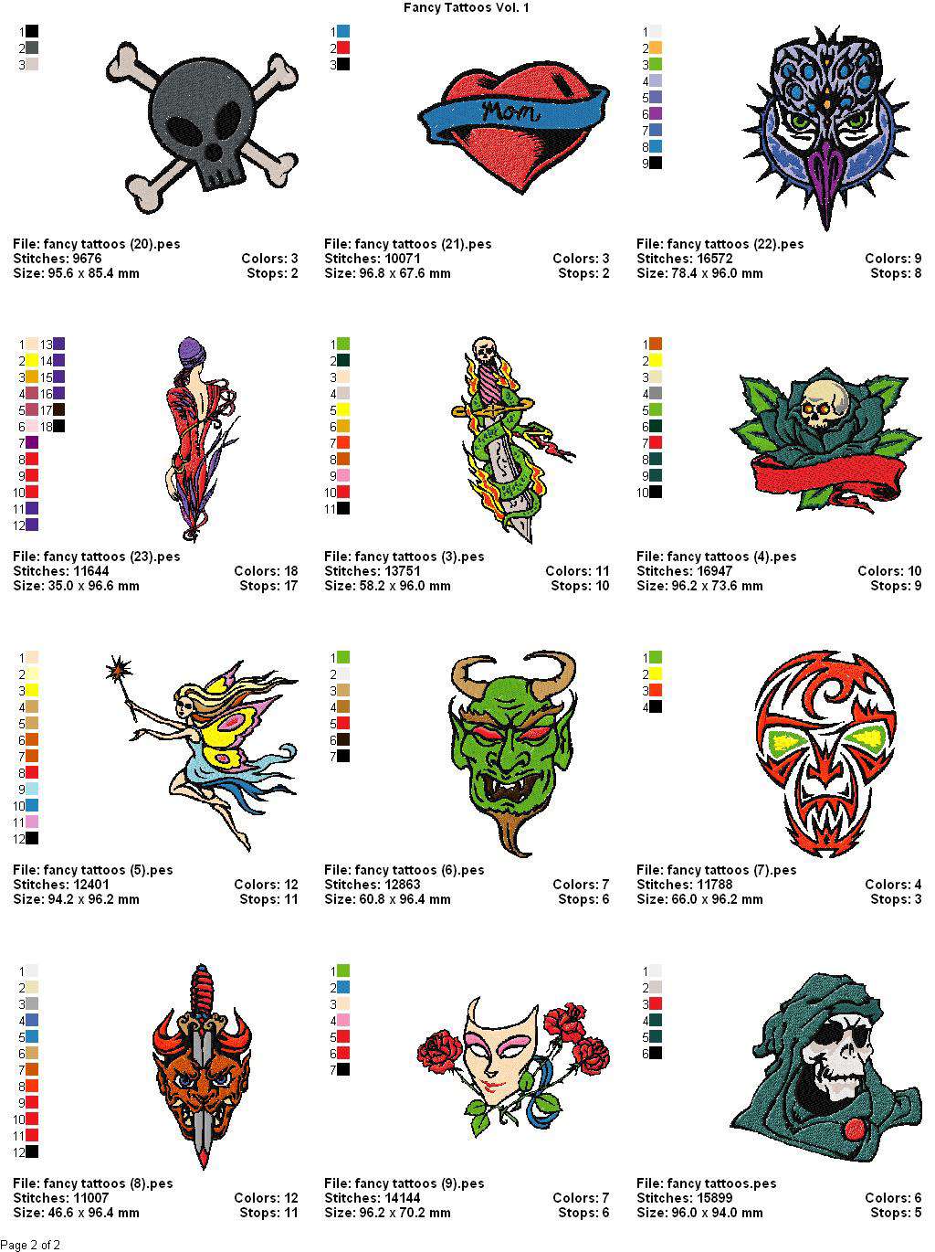 Tattoo Designs Numbers